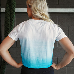 Fade Away Boxy T-Shirt in Teal