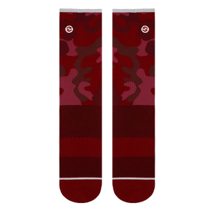 Red Camo Crew Sock