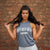 Training Muscle Tank in Cadet Grey / White