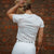 Training Boxy T-Shirt in White / Teal