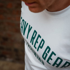 Training T-Shirt in White / Teal