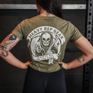 Reaper Boxy T-Shirt in Olive