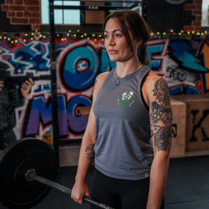 Death Before Dishonour Muscle Tank in Cadet Grey