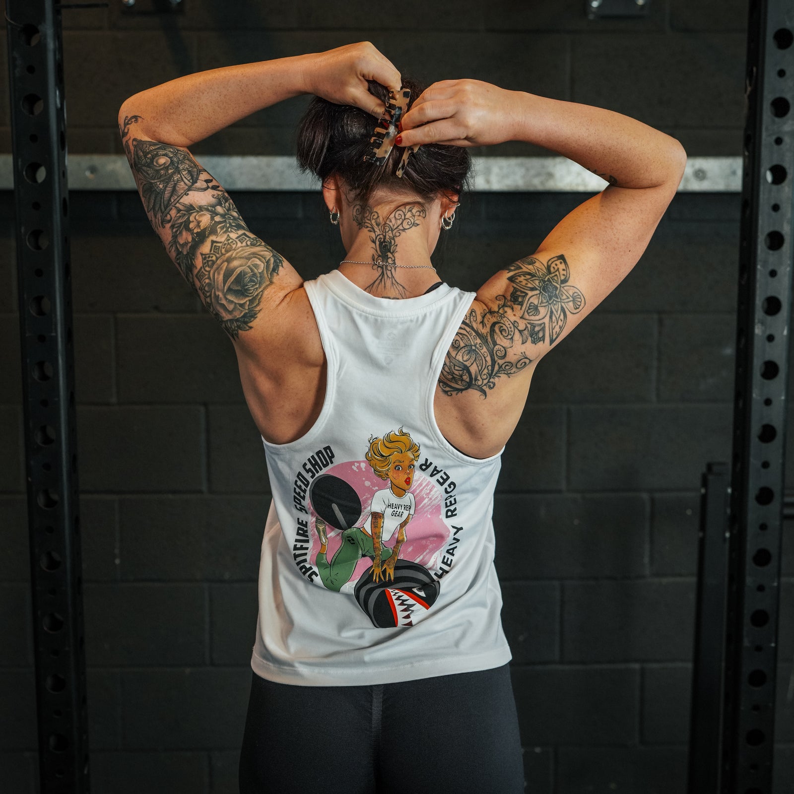 Spitfire Speed Shop x Heavy Rep Gear Muscle Tank in White