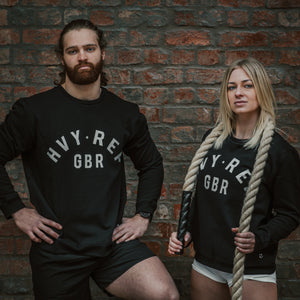 HVY REP GBR Crew Sweatshirt in Black
