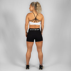 Perfect Fit HVY REP Black / White Booty Shorts