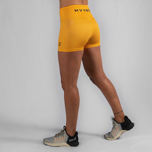 Perfect Fit HVY REP Mustard / Black Booty Shorts