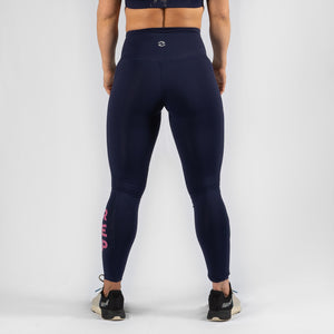 Nuluxe HVY REP Navy / Kiss Pink Leggings