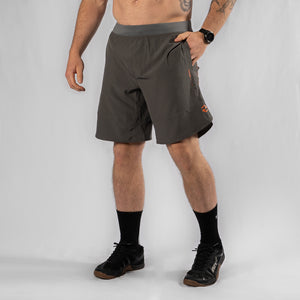 MotionForce 3.0 Charcoal / Orange 10" Training Shorts