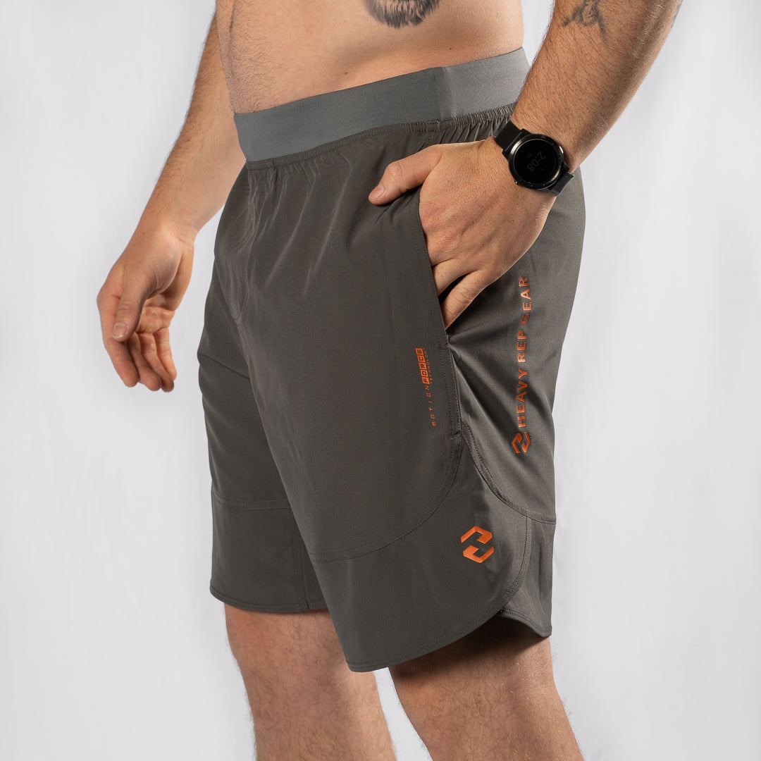 MotionForce 3.0 Charcoal / Orange 10" Training Shorts