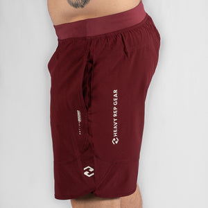 MotionForce 3.0 Maroon / White 10" Training Shorts