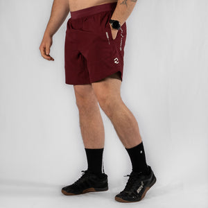 MotionForce 3.0 Maroon / White 8" Training Shorts