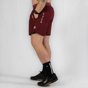 MotionForce 3.0 Maroon / White 8" Training Shorts