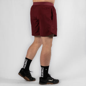 MotionForce 3.0 Maroon / White 8" Training Shorts