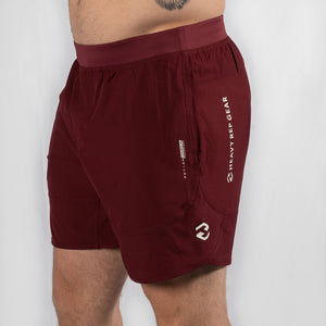 MotionForce 3.0 Maroon / White 8" Training Shorts