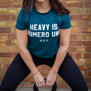 Numero Uno Boxy T-Shirt in Teal