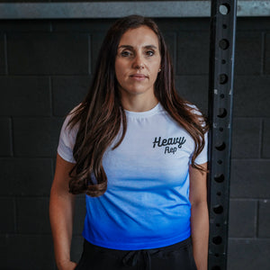 Fade Away Boxy T-Shirt in Blue