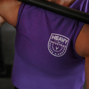 Industries Crop Muscle Tank in Violet