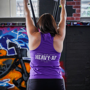 Heavy AF Muscle Tank in Violet