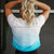 Fade Away Boxy T-Shirt in Teal