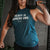 Numero Uno Muscle Tank in Teal