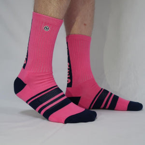 Vertigo HVY REP Kiss Pink / Navy Sock